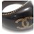 Anello Chanel CC Logo in resina nera Nero - vista 9