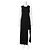 Acne Studios Ordelia Asymmetrisches Maxikleid - Schwarz