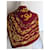 Chanel Seidentuch bordeaux und gold Golden  - Ansicht 8