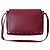 Bolsa de ombro em couro burgundy com tachas Lanvin Bordeaux - vista 3