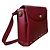 Bolsa de ombro em couro burgundy com tachas Lanvin Bordeaux - vista 5