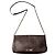 Borsa a tracolla in pelle metallizzata Burberry Bronzo