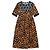 Blumarine (Blugirl) Kleid Neu! Größe 38 IT Schwarz Leopardenprint