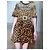 Blumarine (Blugirl) Kleid Neu! Größe 38 IT Schwarz Leopardenprint - Ansicht 9