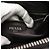 Clutch in pelle Saffiano Prada Grigio - vista 17