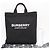 Borsa Tote Burberry Nylon Artier Nero Bianco - vista 3