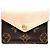 Cartera tríptico Zoe Monogram Louis Vuitton Castaño Rosa Beige
