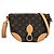 Borsa a tracolla Monogram Saint Cloud da donna Louis Vuitton Marrone