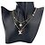 Collana Louis Vuitton in oro con strass da donna D'oro - vista 3