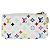 Portachiavi Monogram Louis Vuitton Bianco Multicolore D'oro - vista 2