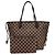 Borsa Tote Louis Vuitton Neverfull MM Marrone Damier ebene