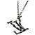 Collana vintage Louis Vuitton in argento con pendente a forma di serpente - vista 2