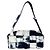 Borsa a tracolla Bottega Veneta Women's Maxi Intrecciato Small Brick Cassette Bianco Blu navy
