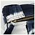 Borsa a tracolla Bottega Veneta Women's Maxi Intrecciato Small Brick Cassette Bianco Blu navy - vista 12