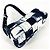 Borsa a tracolla Bottega Veneta Women's Maxi Intrecciato Small Brick Cassette Bianco Blu navy - vista 3