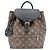 Mochila Louis Vuitton Monogram Montsouris NM PM para mujer Castaño Negro