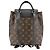 Mochila Louis Vuitton Monogram Montsouris NM PM para mujer Castaño Negro - vista 2