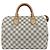 Borsa Boston Damier Azur Speedy 30 da donna Louis Vuitton Marrone Bianco