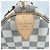 Borsa Boston Damier Azur Speedy 30 da donna Louis Vuitton Marrone Bianco - vista 5