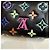 Portafoglio bi-fold Louis Vuitton da donna Nero Multicolore - vista 9