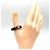 Anello a fascia da uomo Louis Vuitton Nero Arancione - vista 2