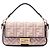 Borsa a tracolla Fendi Pink Zucca in tela ricamata Rosa
