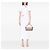 Borsa a tracolla Fendi Pink Zucca in tela ricamata Rosa - vista 6