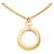 Collana con pendente lente d'ingrandimento Chanel Gold CC placcato oro D'oro - vista 2