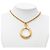 Collana con pendente lente d'ingrandimento Chanel Gold CC placcato oro D'oro - vista 6