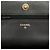 Wallet On Chain Portafoglio con catena Chanel Black CC in agnello trapuntato Diamond Stitch con borchie Nero - vista 5