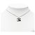 Collana con pendente Chanel Silver CC Brass Crystal Argento - vista 5