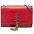 Borsa a tracolla Kate con nappa con stampa coccodrillo rossa Saint Laurent Small Rosso