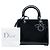 Lady Dior in vernice nero, misura Medium - vista 6