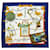 Sciarpa in seta Hermès Blue Memoire Hermes 90 Blu scuro