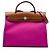 Hermès Pink Toile Herbag Zip 31 Rosa