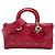 Dior Red Medium Lambskin Cannage Lady D Joy Rosso