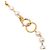 Collana a catena con perle finte placcata oro Chanel Gold D'oro - vista 2