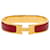 Bracelet Clic H Hermès en émail rouge étroit PM  - vue 1