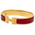 Bracelet Clic H Hermès en émail rouge étroit PM  - vue 2