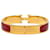 Bracelet Clic H Hermès en émail rouge étroit PM  - vue 3