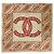 Sciarpa in seta Chanel Beige CC Camellia - vista 7