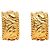Orecchini a mezza cerchio con clip Chanel Gold CC placcati oro D'oro