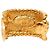 Orecchini a mezza cerchio con clip Chanel Gold CC placcati oro D'oro - vista 3
