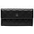 Cartera Larga Chanel Black CC Matelassada Caviar Negro