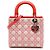 Lady Dior aus beigem Lammleder mit Cannage-Steppung Größe Medium
