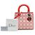 Lady Dior aus beigem Lammleder mit Cannage-Steppung Größe Medium - Ansicht 7