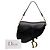 Borsa Saddle in pelle di vitello liscia nera Dior Nero - vista 7