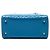 Lady Dior Cannage in vernice blu, misura Medium - vista 3