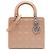 Dior Marrone Medium Patent Cannage Lady Dior Carne