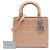 Dior Marrone Medium Patent Cannage Lady Dior Carne - vista 7